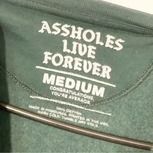 ALF A*shores Live Forever Size Medium Green Crewneck Front Pocket Sweatshirt
