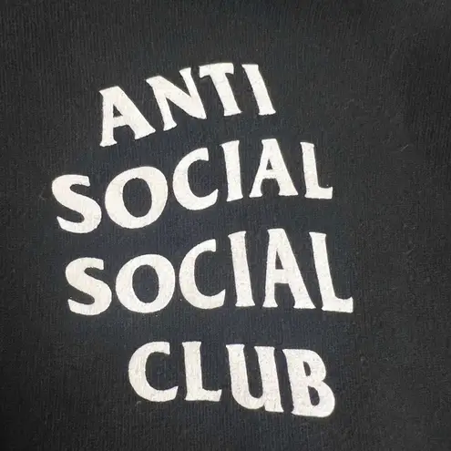 Anti Social Social Club Black Hoodie Size Medium Unisex Streetwear Sweatshirt
