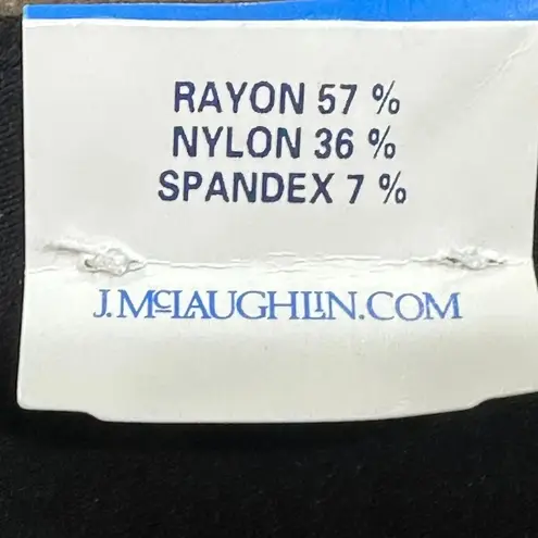 J. McLaughlin Newman Dress Pants Wide Leg Black 12 Work Office Professional