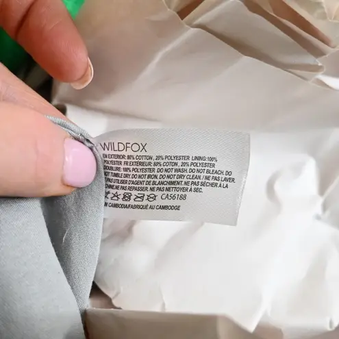 Wildfox  Pineapple Terry Cotton Crossbody Travel Tote Bag