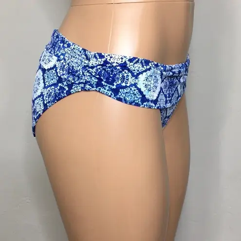 New. Lauren Ralph Lauren blue tile bikini bottoms. Size 6