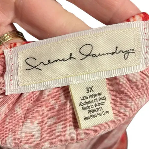 French Laundry Red Patterned Women's Top