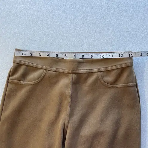 Max Studio  Women Small Faux Suede Stretch Pull On Jeggings Pants Camel Vicuna