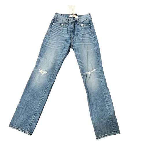 SLVRLAKE Stella High Waist Slim Straight Leg Jeans Women's Badlands Size 26 Blue