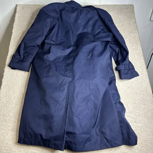 Eddie Bauer Women's  LP Tartan Wool‎ Down Jacket Blue Zip Out Plaid Liner 90s