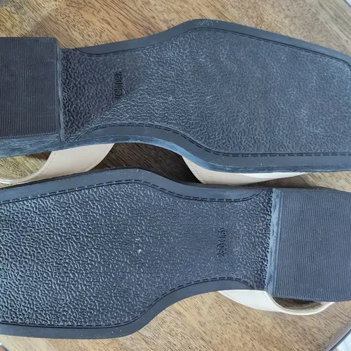 Cream Slingback Flats Size 8 Cream Slip