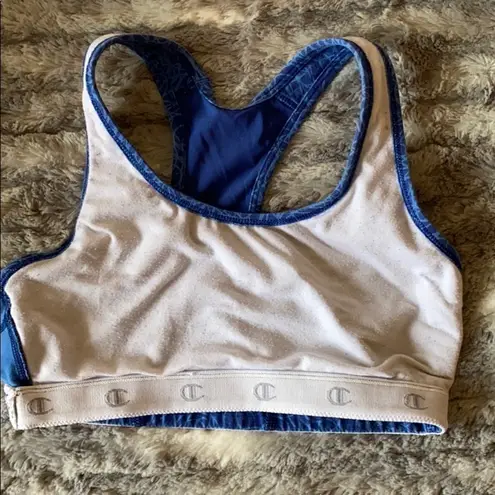 Champion  sports bra used blue size medium