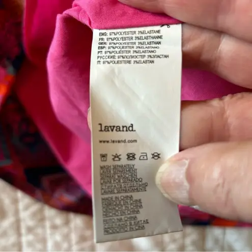 Lavand. Faux Sarong Miniskirt. Size Large. Pink