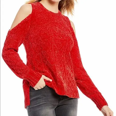 Gibson Latimer Red holiday chenille sweater