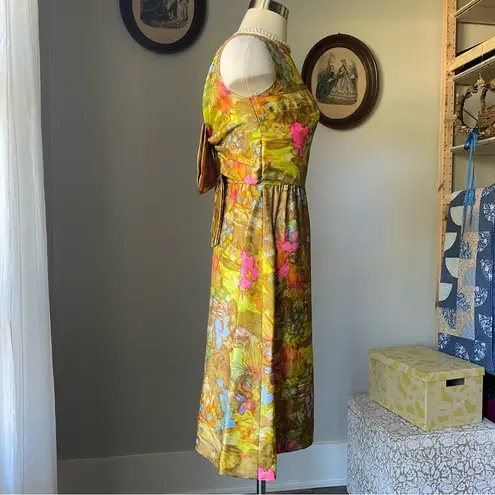 VINTAGE 1960s silk cocktail dress