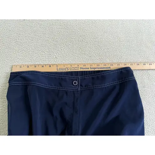 Susan Graver Regular Lux Knit Pull-On Wide-Leg Pants Button Zip Fly Blue PXL