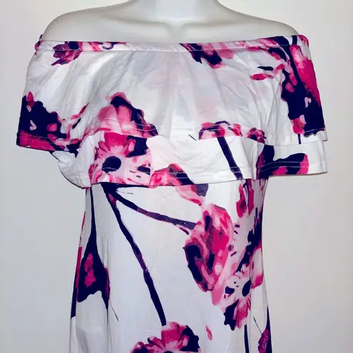 Revamped Woman’s Off Shoulder Ruffle Spring summer Dress medium