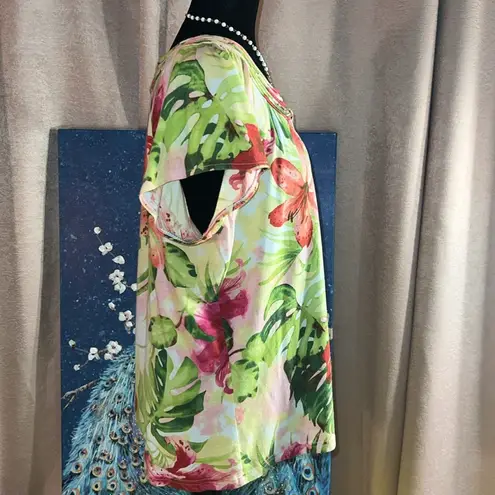 Caribbean Joe  Size XL Floral Top