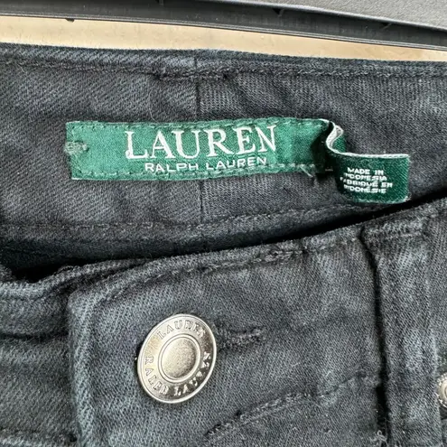 Ralph Lauren Lauren  Womens Black Denim Jeans Size 4 Classic Capsule Straight