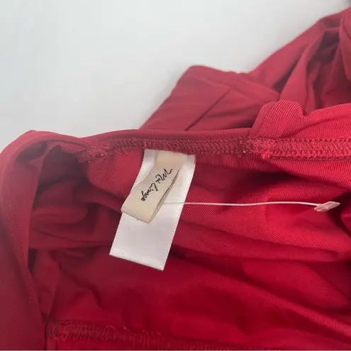 NWOT MEI L’ANGE Swimsuit One Piece Red Eve Bow Tie Swim Beach Classic Medium