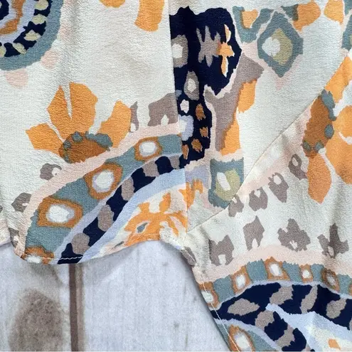 HD in Paris Anthropologie 100% Silk Paisley Print Asymmetric Fairycore Tank Top