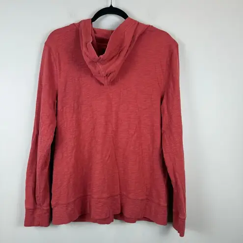 LRL Lauren Jeans Co. Ralph Lauren Hoodie Womens XL Red Lace