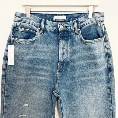 Betro Simone NWT Denim Button Fly High Rise Distressed Jeans Blue Casual New 29
