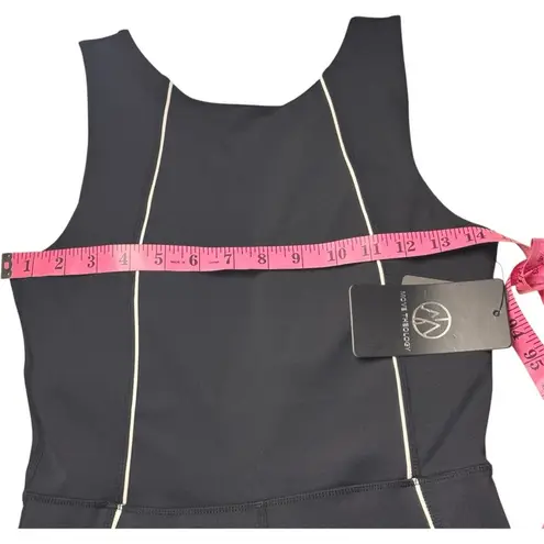 Move Theology Women's black Athletic Sporty Black and White Jumpsuit Sz M NWT Size M