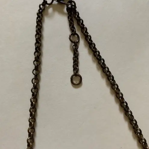 Aqua Bauble Necklace | Statement Jewelry | Tarnished Chain Blue