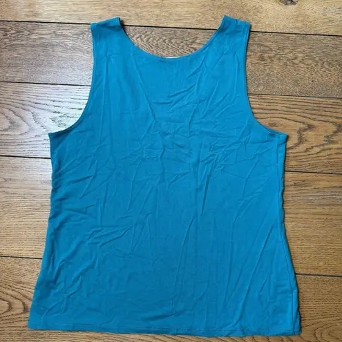 Peruvian Connection Tank Top SZ M/L Minimalist Closet Staple Work Green Layer