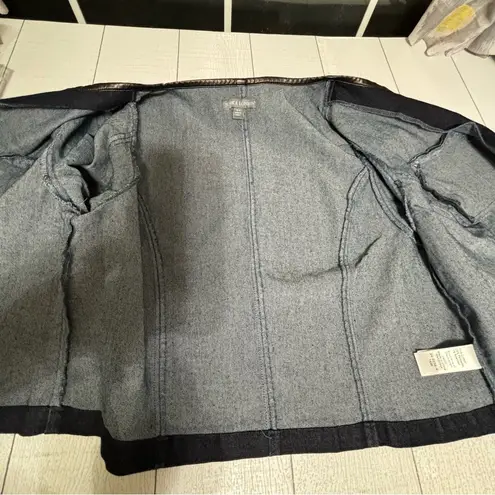 Jessica London Dark Wash Denim Jacket Size 16W