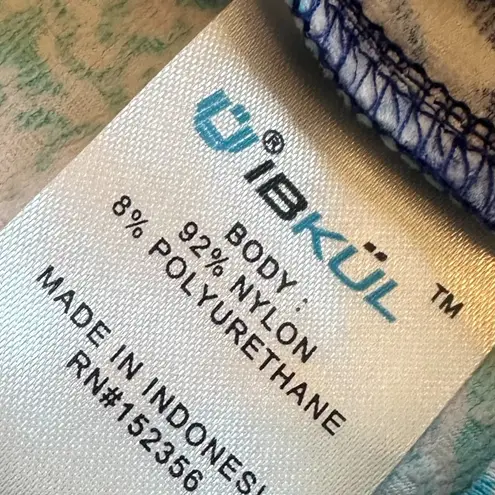 IBKUL Floral Print Sleeveless Dress Outdoor Tennis Athleisure Golf Sie Medium Blue