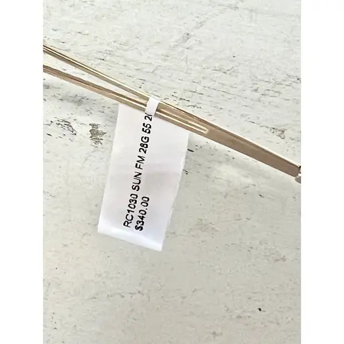 Roberto Cavalli Cascina Metal Gold Round Frame Bown Lens Sunglasses RC1030