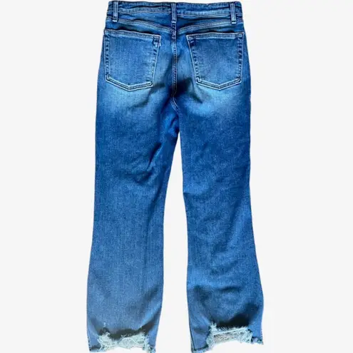 3x1 Empire Crop Flare High Waist Med Wash Blue Jeans Sz 30