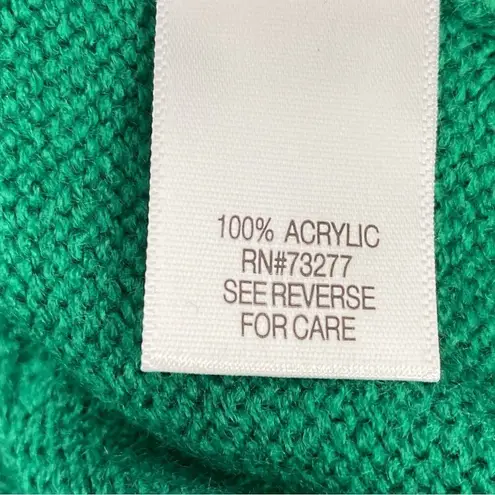 Vylette Bauble Stich Crew Neck Crop Sweater Green Juniors Large Pullover Size undefined