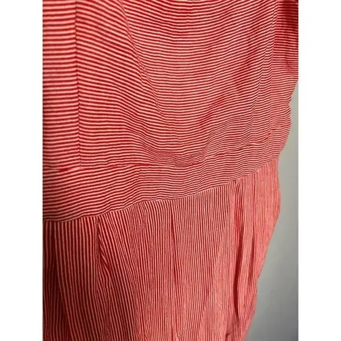 Shinestar  wide leg Jumpsuit red/white striped size L‎