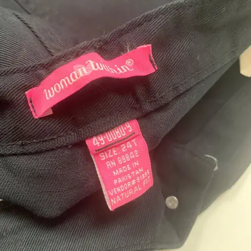 Woman Within Natural Fit Black Jeans - Size 24T Plus Size Tall