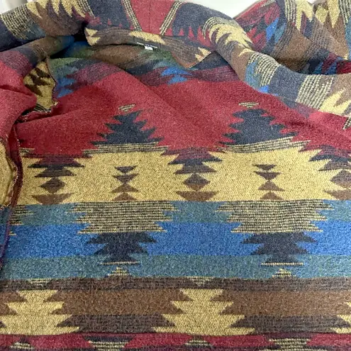 *RARE* Vintage Wool Aztec Blazer Jacket Red Size L