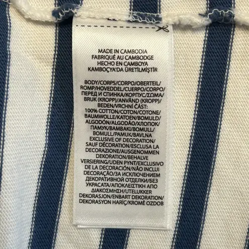 Polo RL&Co Ralph Lauren Sz S/M? Blue Striped Boatneck Nautical Sailor Top Preppy
