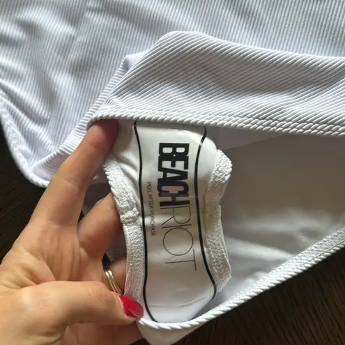 Beach Riot Reese Rib One-Piece Swimsuit, White, X-Small, $148