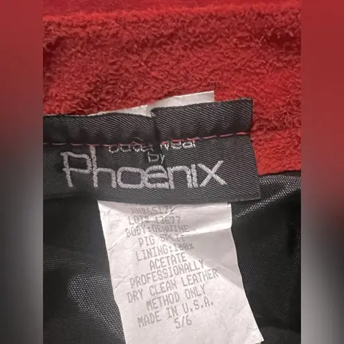 80’s OuterWare by Phoenix Leather Skirt Red Size undefined