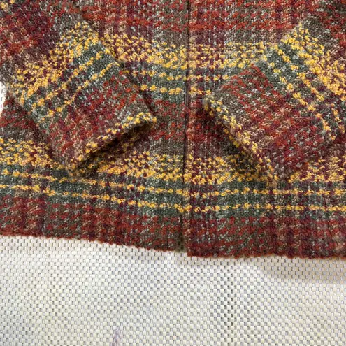 J. McLaughlin EUC Wool Alpaca Blend Tweed Jacket Full Zip Collar Coat Womens XS - Image 4