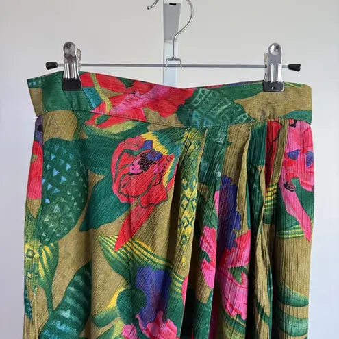 Karen Kane sz 12 tropical floral sz 12 VTG hawaiian vacation wrap skirt