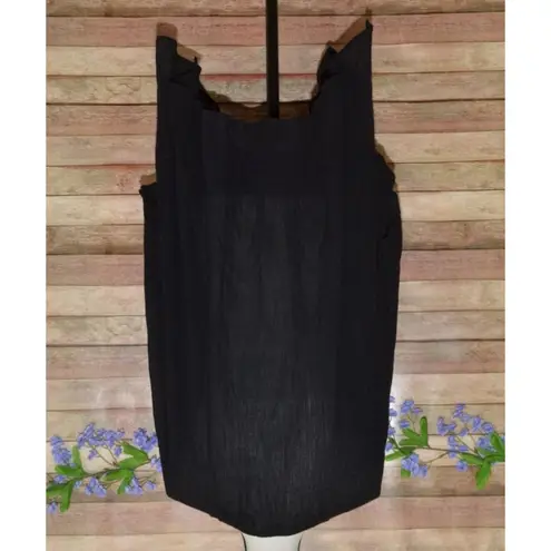 Umgee Womens Black Open Front Floral Embroidered Cardigan Cover Up Size M/L - Image 9