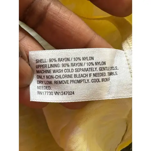 Future Collective Babydoll Yellow Maxi Dress Adjustable Straps & Ruffle Details Size 16