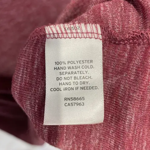 Caslon New Soft Knit Long Sleeve Side Tie Midi Dress Red Heather Size Small