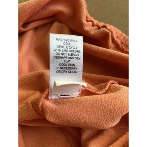 Melissa Paige Womens Top Large Sleeveless Rounded Neckline Key Hole Ribbon Tie