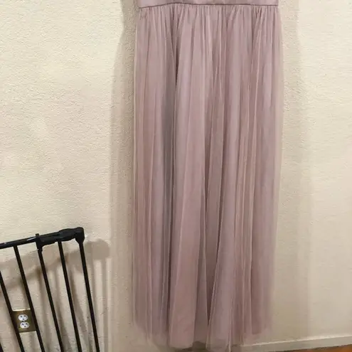 WToo by Watters 448 blush pink bobbinet tulle dress Size 12