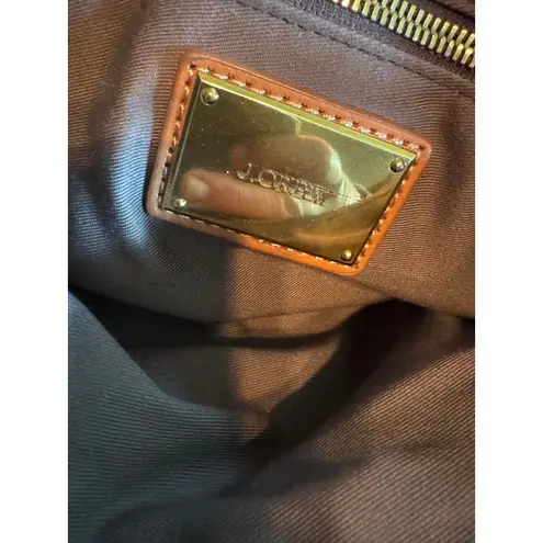 J.Crew Leather Crossbody Bag Flap Closure Shoulder Bag Purse Handbag Brown