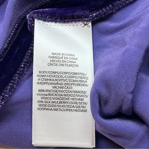 Polo Ralph Lauren Purple Velvet Womens 6 Midi to Maxi Skirt Pull