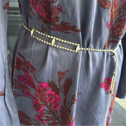 Vintage Mid Century Art deco Rhinestone Belt White