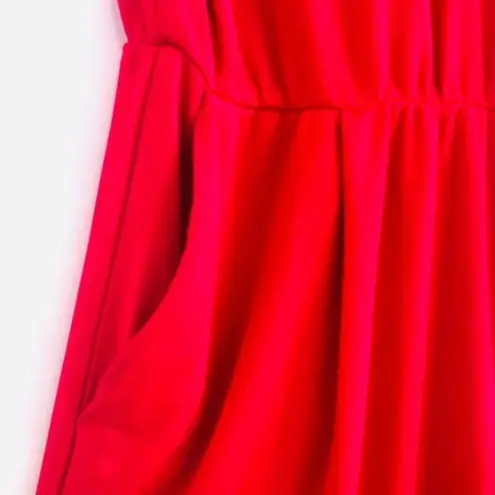 Lauren Ralph Lauren Jumpsuit XL NWT Simran Necktie Choker Cut Out Red Party