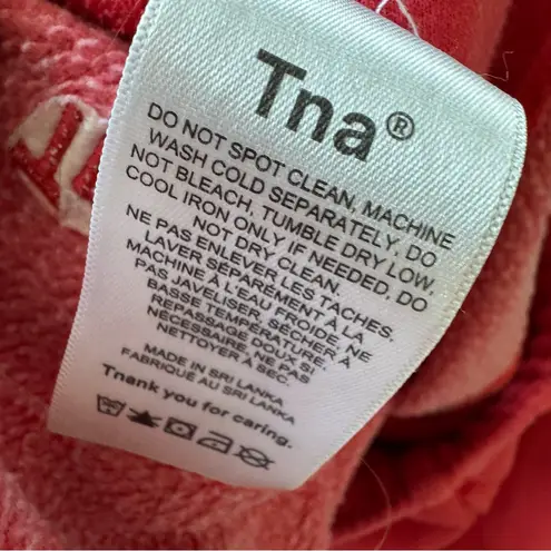 Tna COZY Fleece Sweatpants Joggers in Red Size S