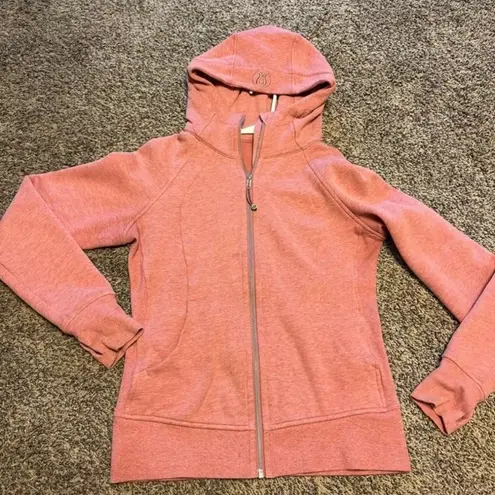 Lululemon Women’s Pink Full Length Scuba Hoodie Size 8 in Rose