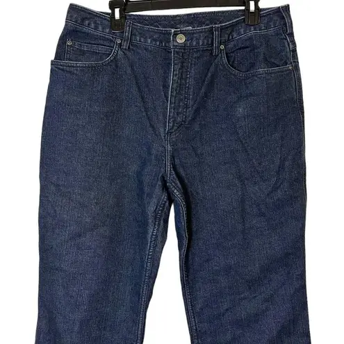 Duluth Trading Co Short Inseam Denim Jeans 14 x 24 Women's workwear Blue